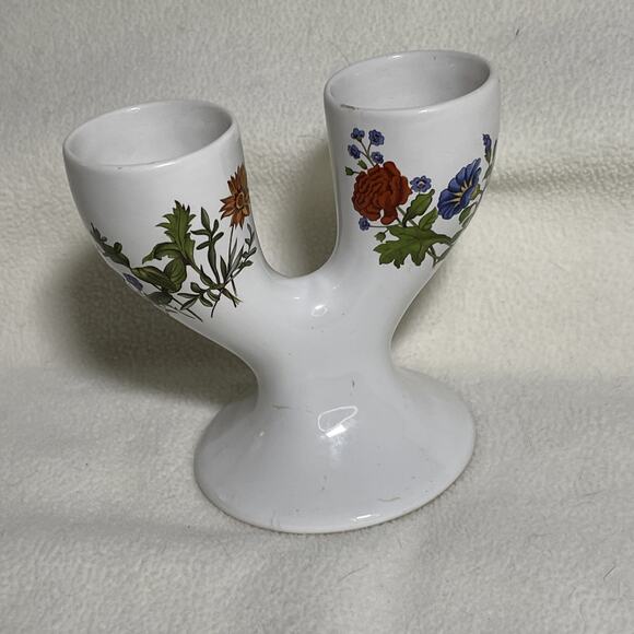 Ireland Two Holder Egg Cup, Multicolor Flowers - Picture 1 of 10
